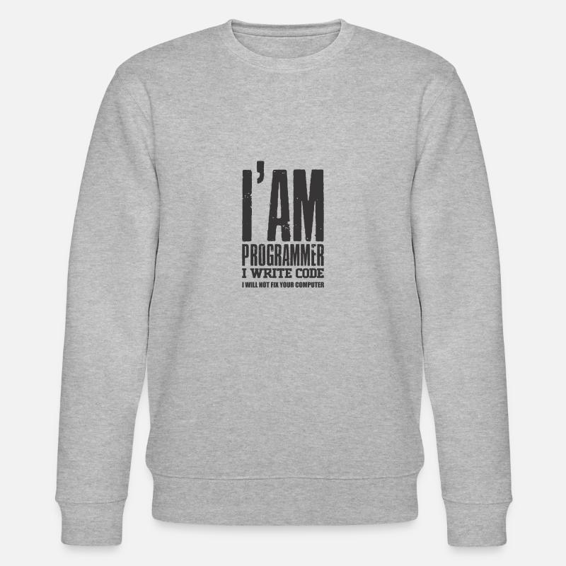 programmer - Stanley/Stella CHANGER Unisex Organic Sweatshirt - heather grey