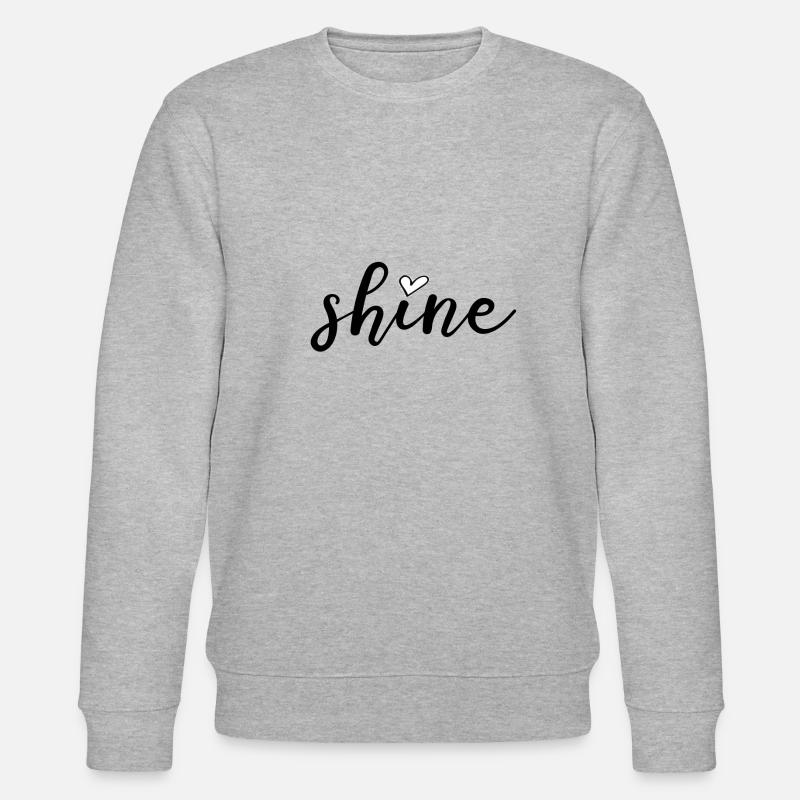 Shine#Scheinen#Sommer#Geschekidee - Stanley/Stella Unisex Bio-Sweatshirt CHANGER  - Grau meliert