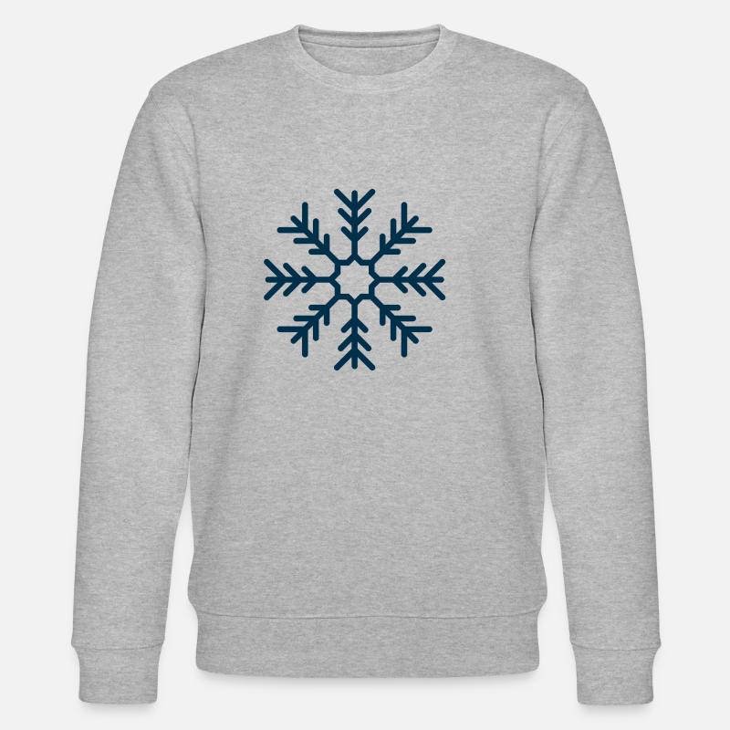 Snowflake - Stanley/Stella CHANGER Unisex Organic Sweatshirt - heather grey