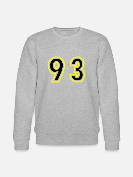 93 Number College - Stanley/Stella CHANGER Unisex Organic Sweatshirt - heather grey