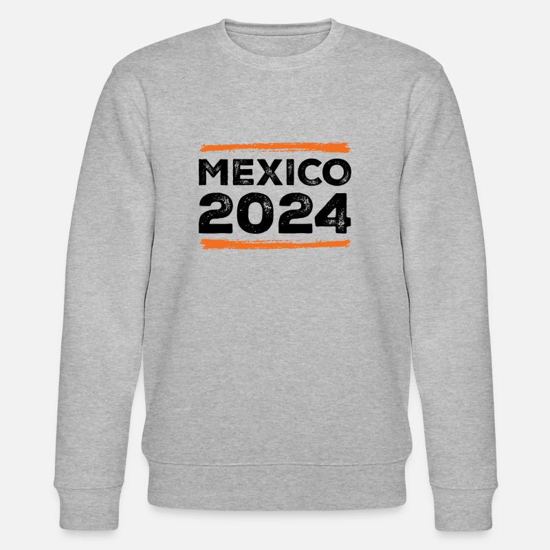 Mexiko 2024 Spruch - Stanley/Stella Unisex Bio-Sweatshirt CHANGER  - Grau meliert