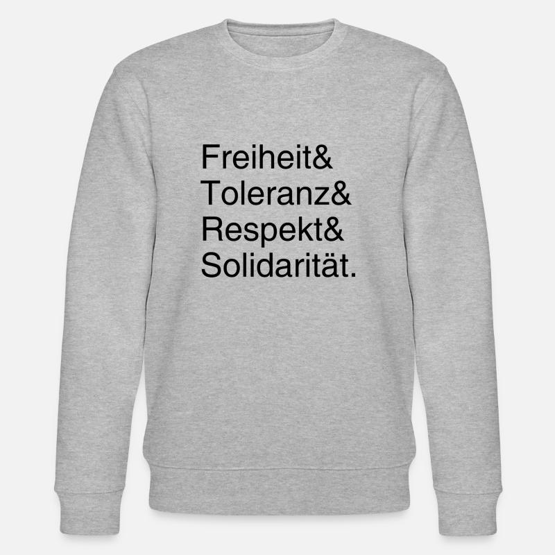 Fab4 Werte - Stanley/Stella Unisex Bio-Sweatshirt CHANGER  - Grau meliert