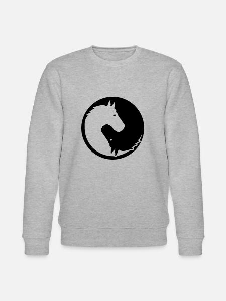 horse - Stanley/Stella CHANGER Unisex Organic Sweatshirt - heather grey