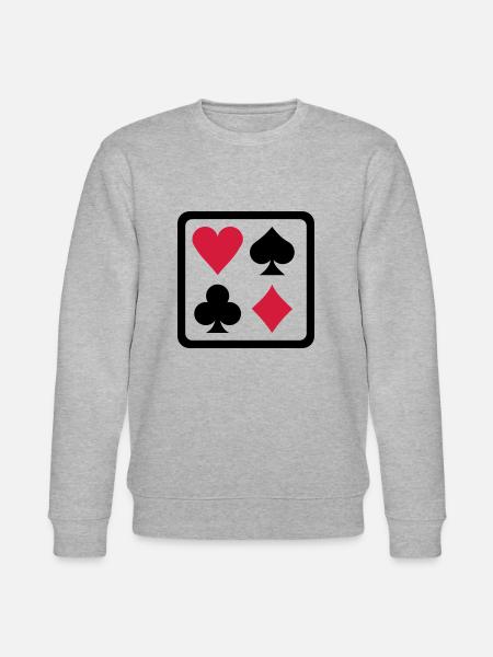 Poker - Stanley/Stella Unisex Bio-Sweatshirt CHANGER - Grau meliert