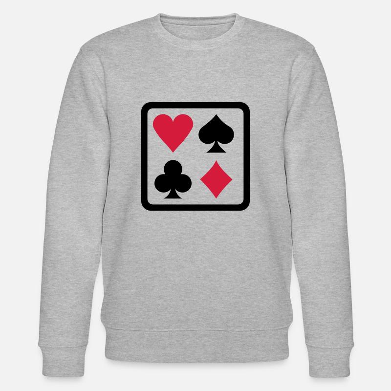 Poker - Stanley/Stella Unisex Bio-Sweatshirt CHANGER  - Grau meliert