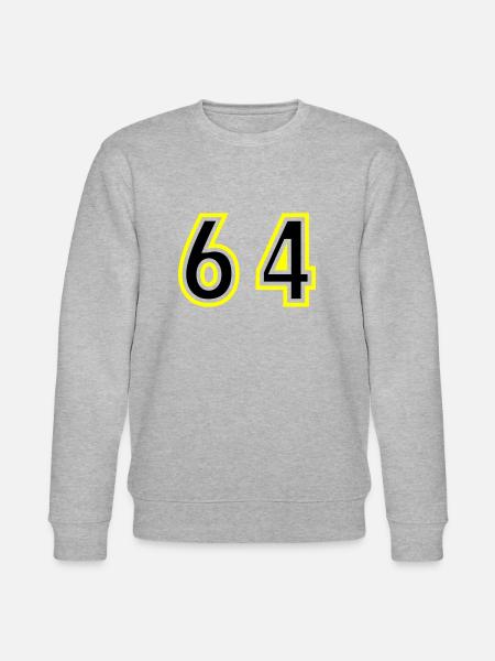 64 Number College - Stanley/Stella CHANGER Unisex Organic Sweatshirt - heather grey