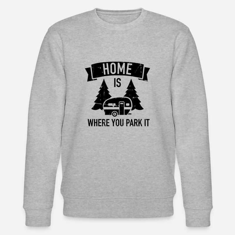 Wohnwagen - Stanley/Stella Unisex Bio-Sweatshirt CHANGER  - Grau meliert