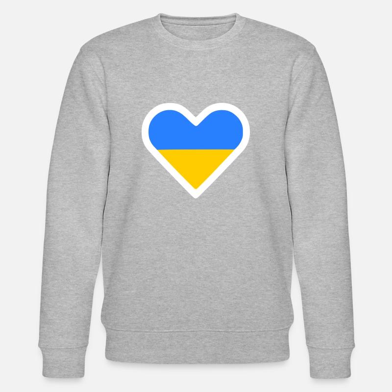 Ukraine - Stanley/Stella Unisex Bio-Sweatshirt CHANGER  - Grau meliert