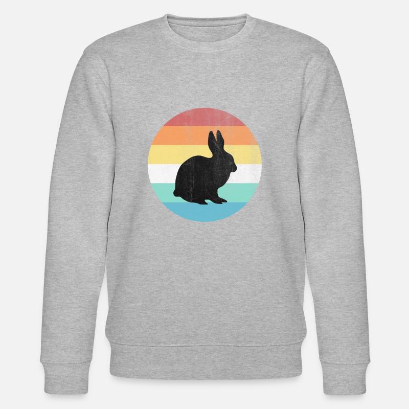 Hase - Stanley/Stella Unisex Bio-Sweatshirt CHANGER  - Grau meliert