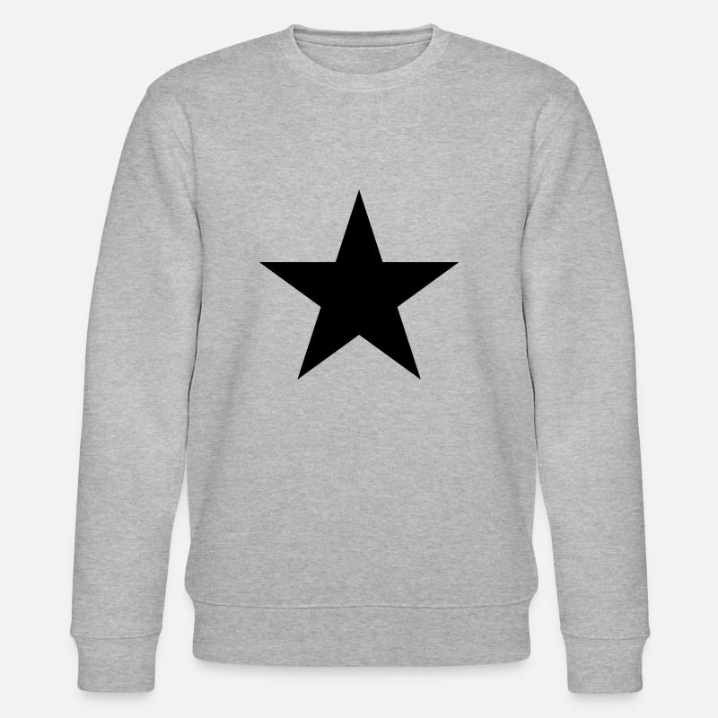 AVM STAR SCHWARZ v001 - Stanley/Stella Unisex Bio-Sweatshirt CHANGER  - Grau meliert