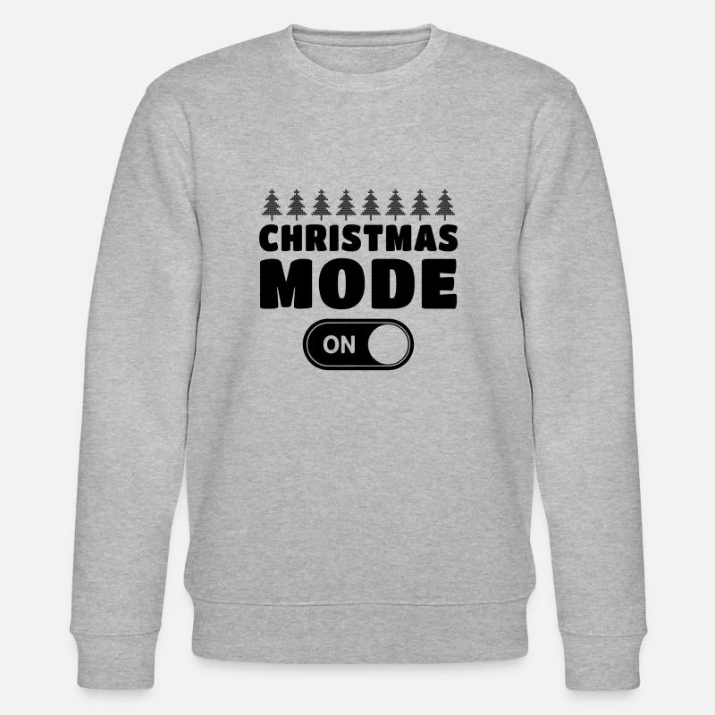 Weihnachtsmodus Ein - Stanley/Stella Unisex Bio-Sweatshirt CHANGER  - Grau meliert