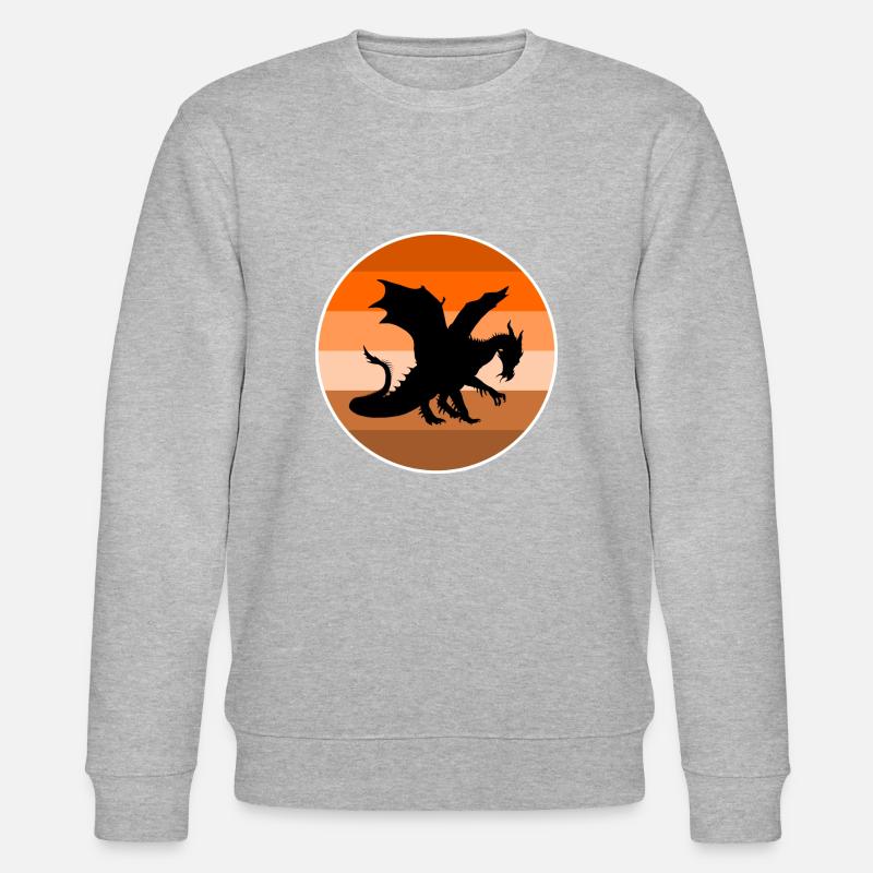Drache - Stanley/Stella Unisex Bio-Sweatshirt CHANGER  - Grau meliert