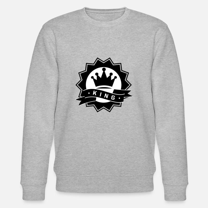 KING (King & Queen) - Stanley/Stella Unisex Bio-Sweatshirt CHANGER  - Grau meliert