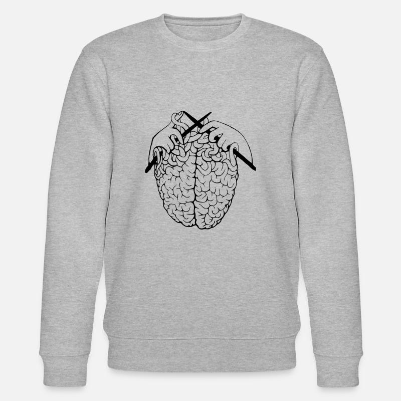 Gehirn - Stanley/Stella Unisex Bio-Sweatshirt CHANGER  - Grau meliert