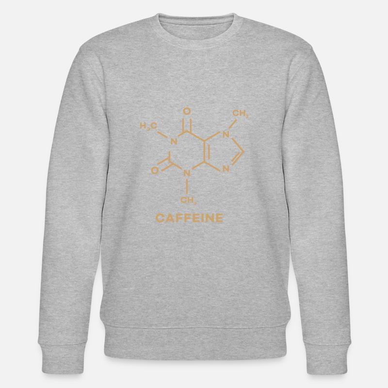 Koffein - Stanley/Stella Unisex Bio-Sweatshirt CHANGER  - Grau meliert