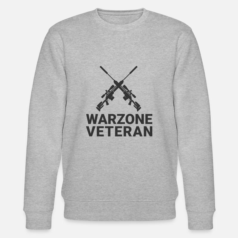 WARZONE VETERAN COD - Stanley/Stella Unisex Bio-Sweatshirt CHANGER  - Grau meliert