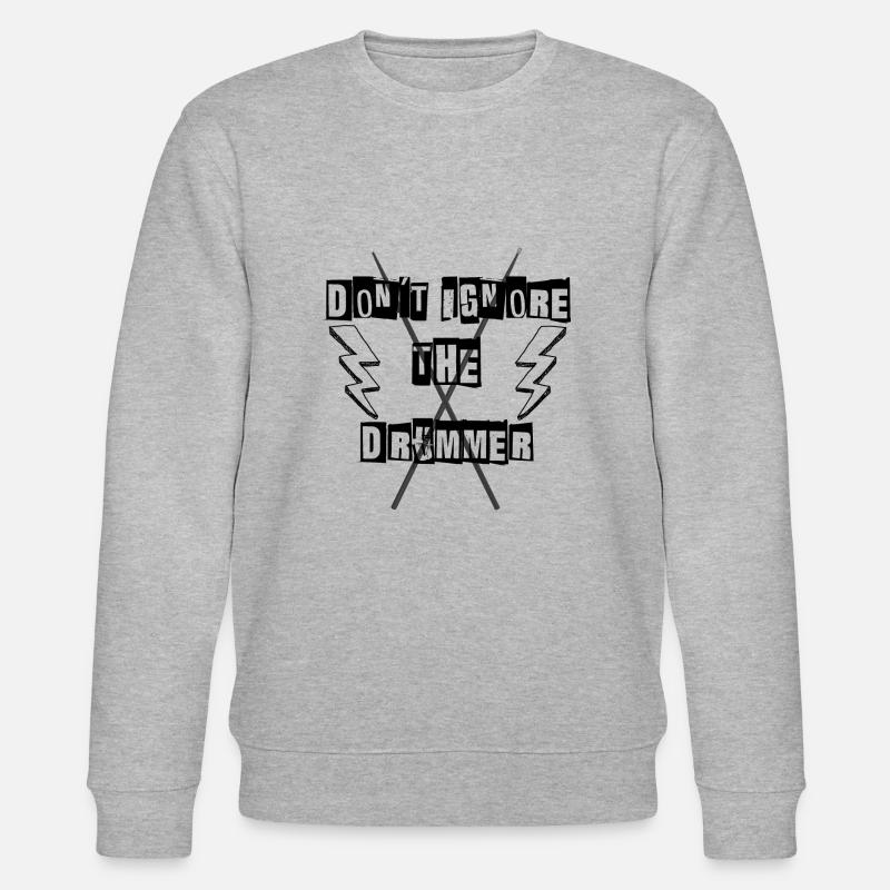Ignoriere den Schlagzeuger nicht - Stanley/Stella Unisex Bio-Sweatshirt CHANGER  - Grau meliert