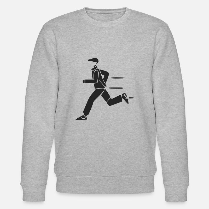 Le coureur de footing - Sweat bio CHANGER Stanley/Stella Unisexe - gris chiné