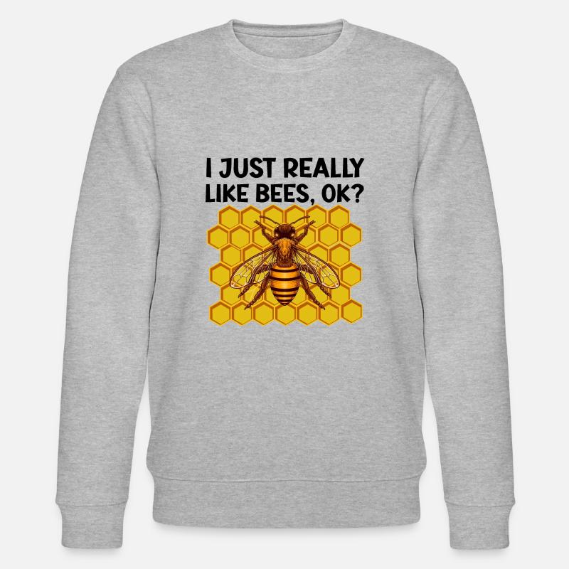 Imkerei - Stanley/Stella Unisex Bio-Sweatshirt CHANGER  - Grau meliert
