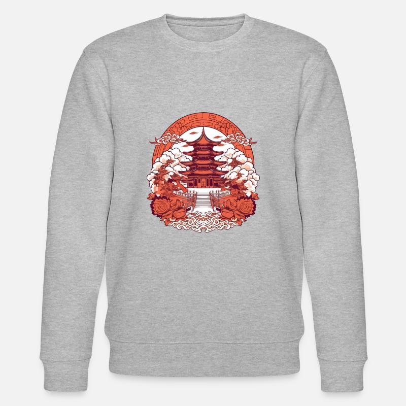 Folklore chinois - Sweat bio CHANGER Stanley/Stella Unisexe - gris chiné