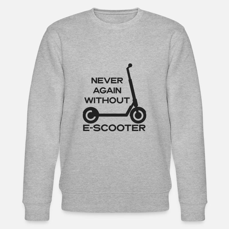 E-Scooter Roller Scooter - Stanley/Stella CHANGER Unisex Organic Sweatshirt - heather grey