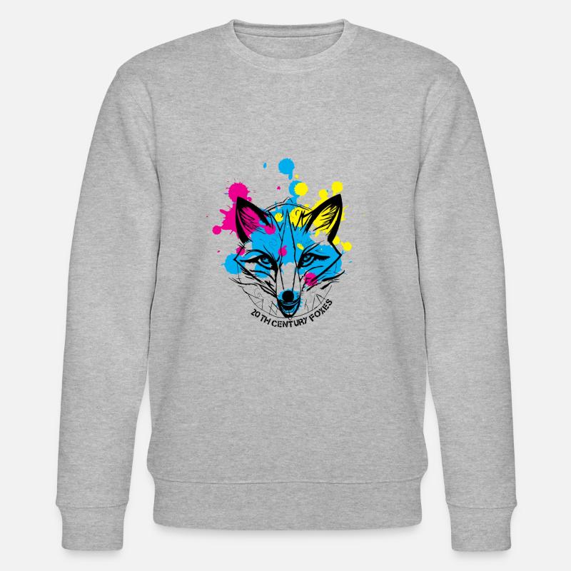 Splash Fox - Stanley/Stella Unisex Bio-Sweatshirt CHANGER  - Grau meliert
