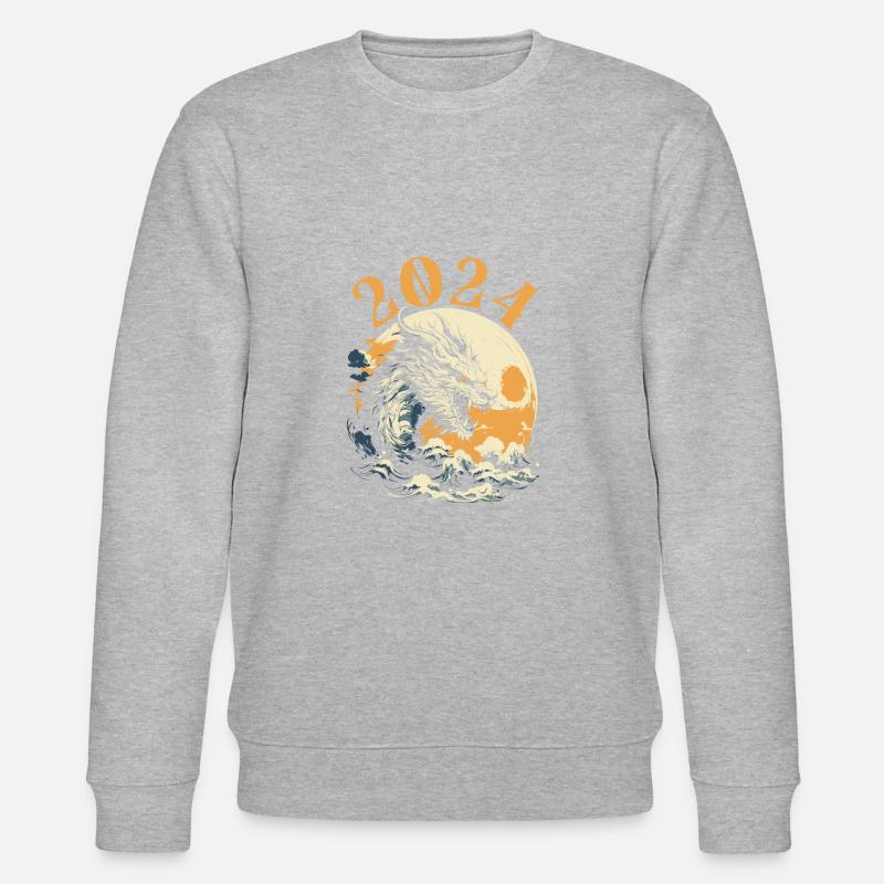 Année du Dragon 2024 - Sweat bio CHANGER Stanley/Stella Unisexe - gris chiné