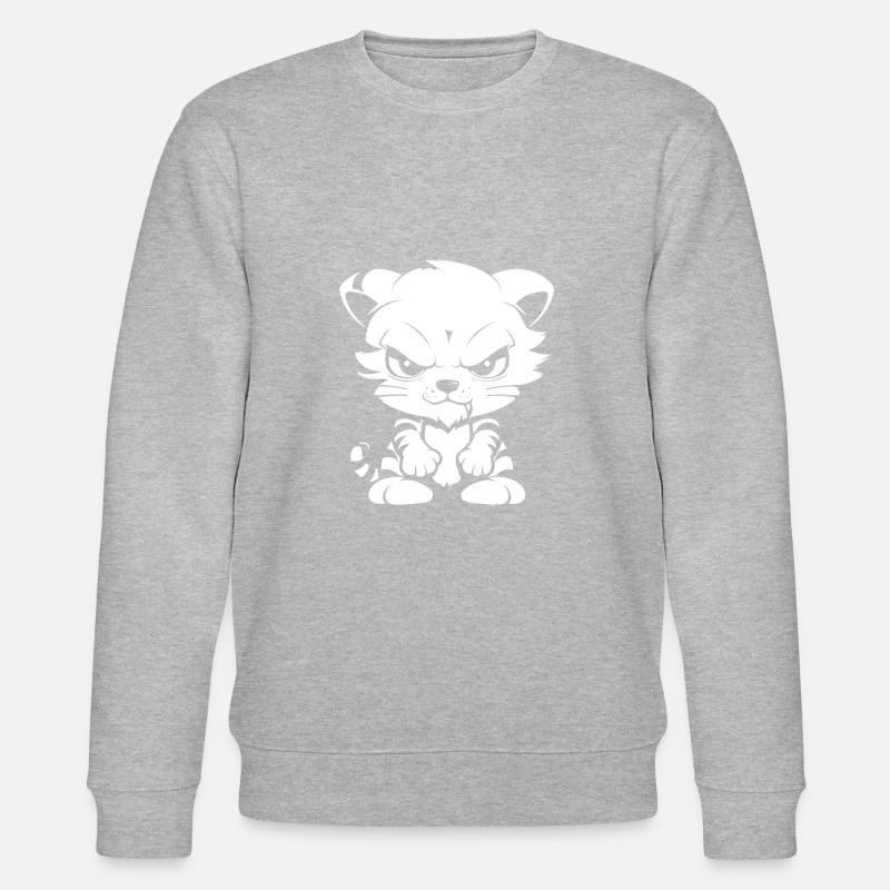 Tiger - Stanley/Stella Unisex Bio-Sweatshirt CHANGER  - Grau meliert