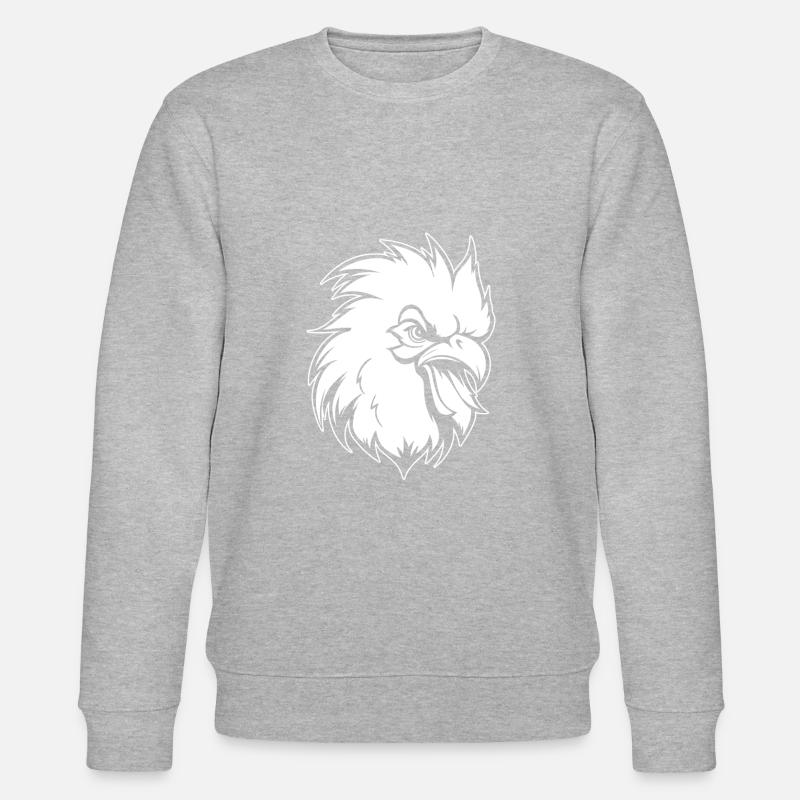 Huhn Henne - Stanley/Stella Unisex Bio-Sweatshirt CHANGER  - Grau meliert