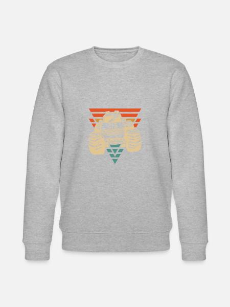 Monster Truck - Stanley/Stella CHANGER Unisex Organic Sweatshirt - heather grey
