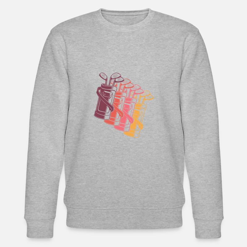 Golf Golfer Golfen - Stanley/Stella Unisex Bio-Sweatshirt CHANGER  - Grau meliert
