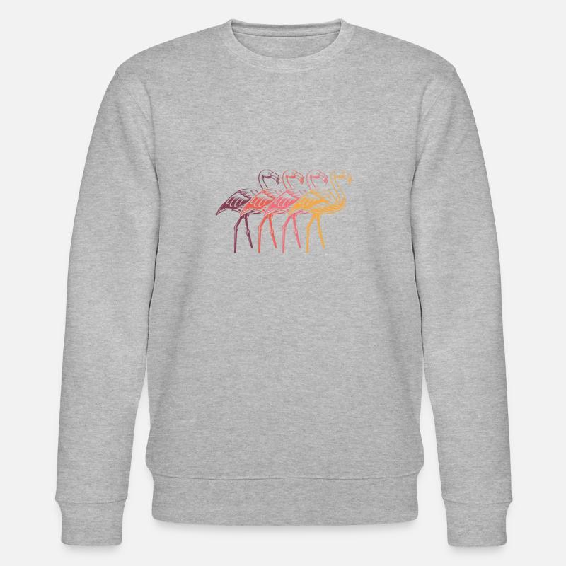 Flamingo - Stanley/Stella Unisex Bio-Sweatshirt CHANGER  - Grau meliert