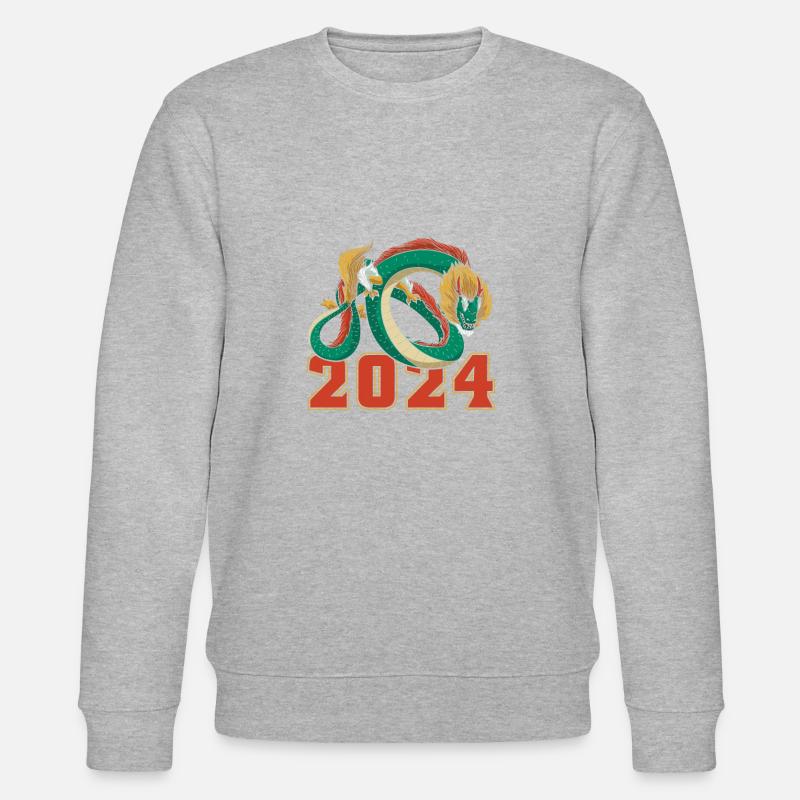 Année du Dragon 2024 - Sweat bio CHANGER Stanley/Stella Unisexe - gris chiné