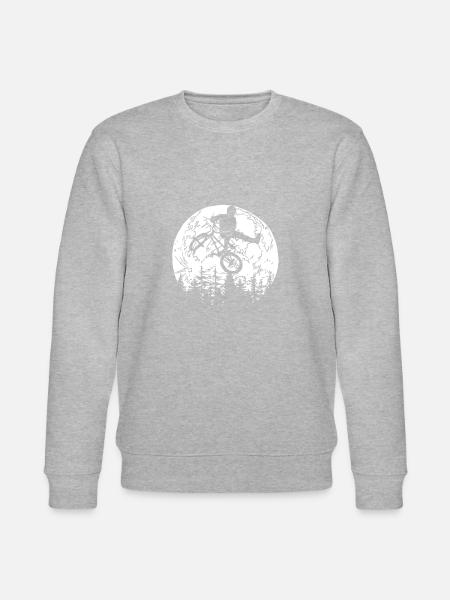 Bmx Bmx Biker Moon - Stanley/Stella CHANGER Unisex Organic Sweatshirt - heather grey
