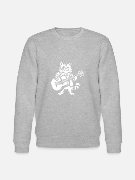 Acoustic Guitar - Stanley/Stella CHANGER Unisex Organic Sweatshirt - heather grey