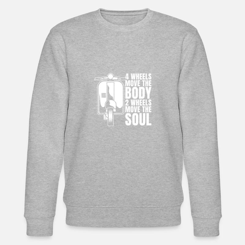 Motorroller - Stanley/Stella Unisex Bio-Sweatshirt CHANGER  - Grau meliert