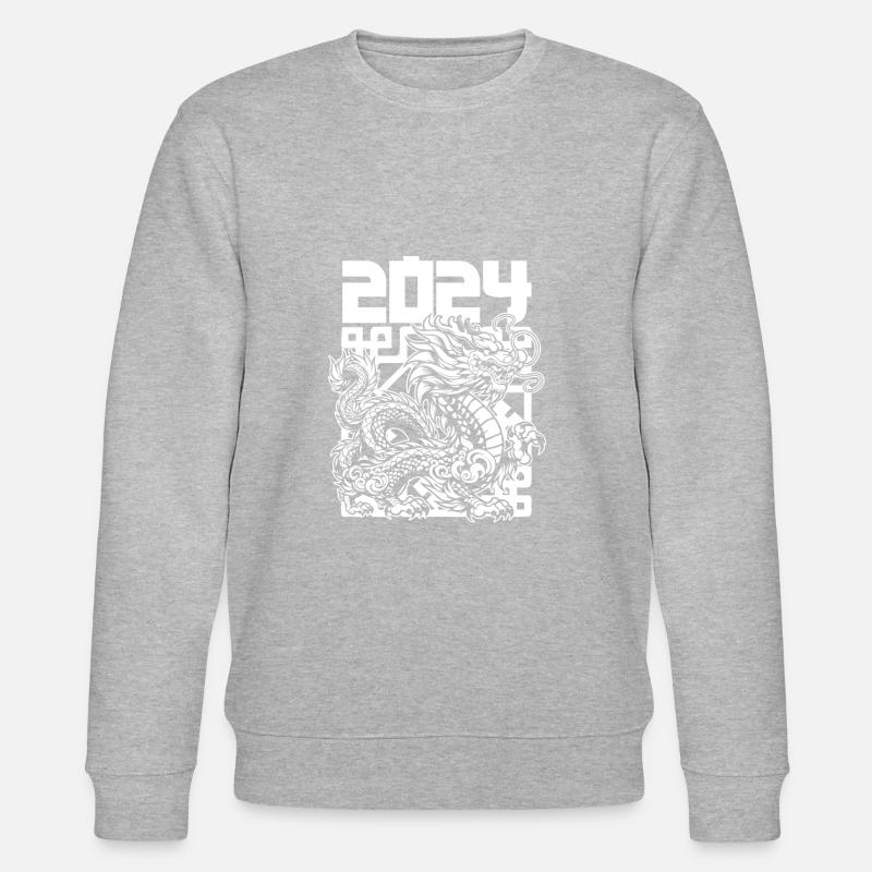 Année du Dragon 2024 - Sweat bio CHANGER Stanley/Stella Unisexe - gris chiné
