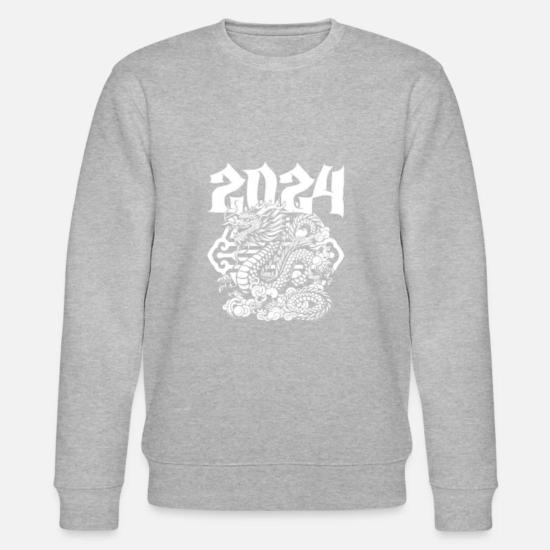 Année du Dragon 2024 - Sweat bio CHANGER Stanley/Stella Unisexe - gris chiné