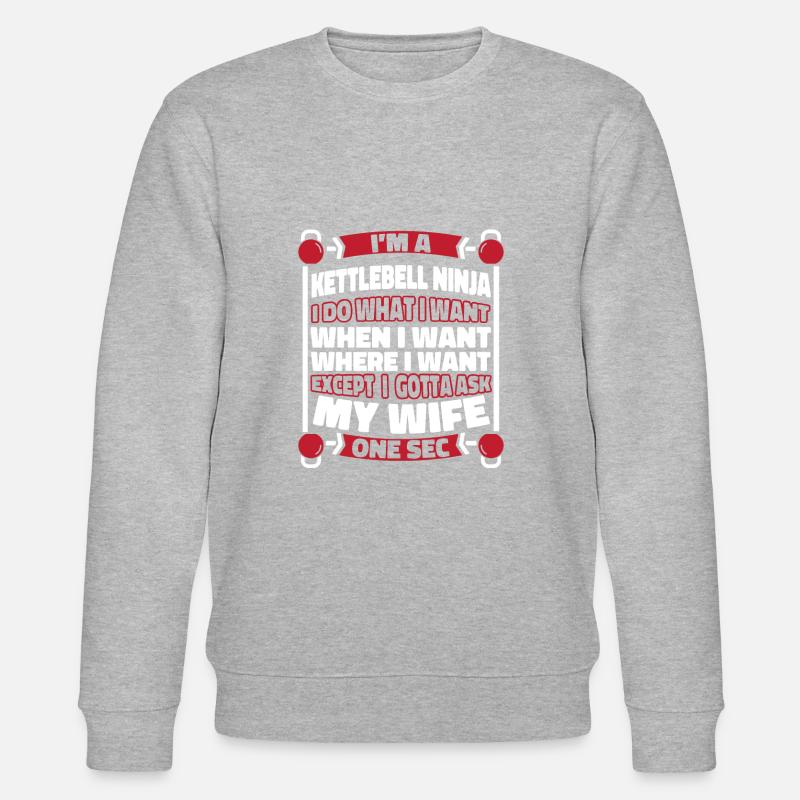 Kettlebell - Sweat bio CHANGER Stanley/Stella Unisexe - gris chiné