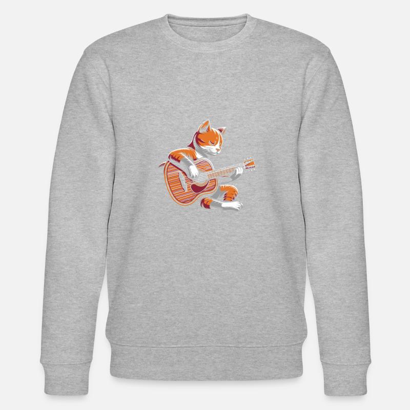 Akustikgitarre - Stanley/Stella Unisex Bio-Sweatshirt CHANGER  - Grau meliert