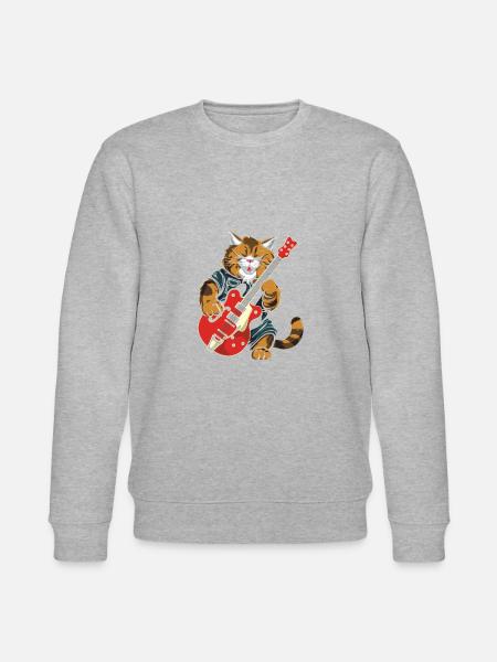 E Gitarre Elektrogitarre - Stanley/Stella Unisex Bio-Sweatshirt CHANGER  - Grau meliert