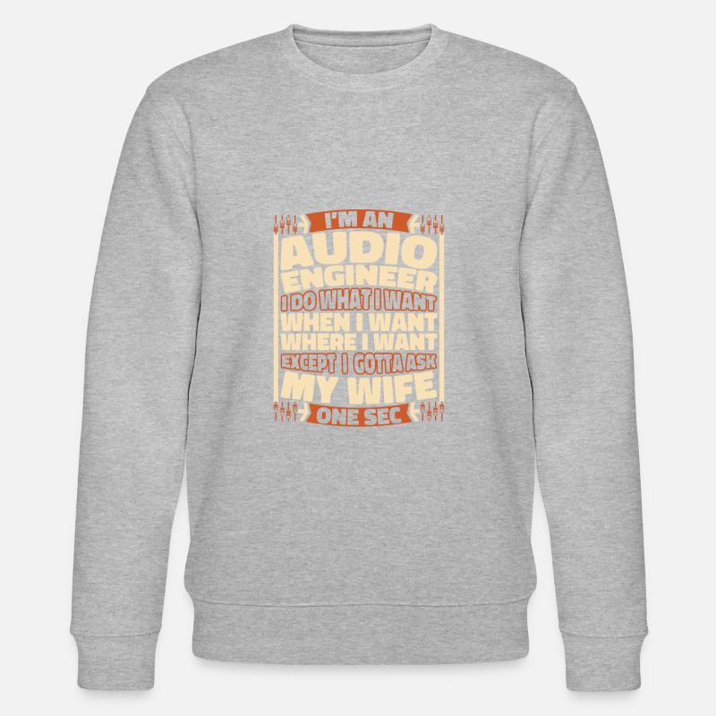 Sound Engineer Sound Engineer - Stanley/Stella CHANGER Unisex Organic Sweatshirt - heather grey
