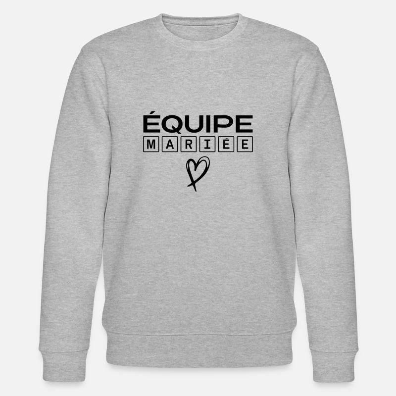 Équipe mariée - Sweat bio CHANGER Stanley/Stella Unisexe - gris chiné