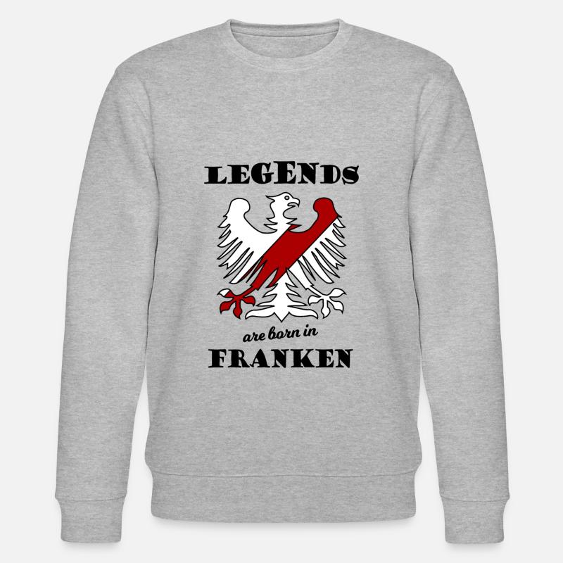 Die Helden aus Franken - Stanley/Stella Unisex Bio-Sweatshirt CHANGER  - Grau meliert