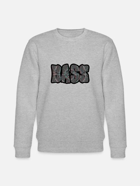 Bass Text 3D - Stanley/Stella CHANGER Unisex Organic Sweatshirt - heather grey