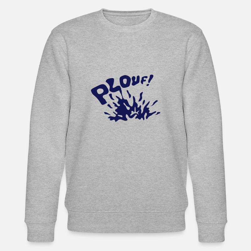 ploufe eclaboussure eau flotte 2803) - Sweat bio CHANGER Stanley/Stella Unisexe - gris chiné