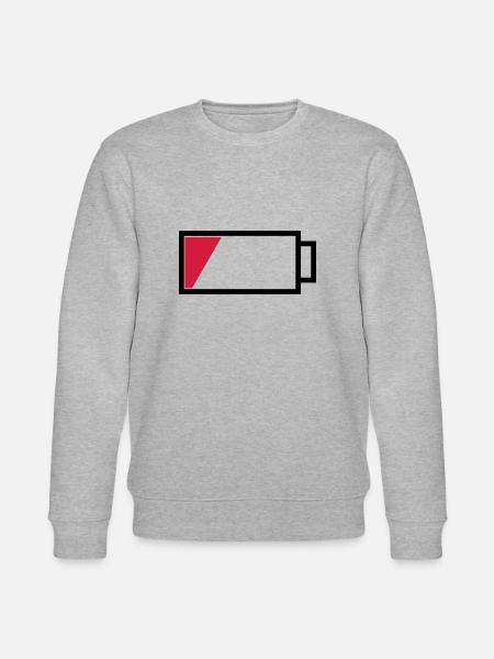 Battery empty - Stanley/Stella CHANGER Unisex Organic Sweatshirt - heather grey