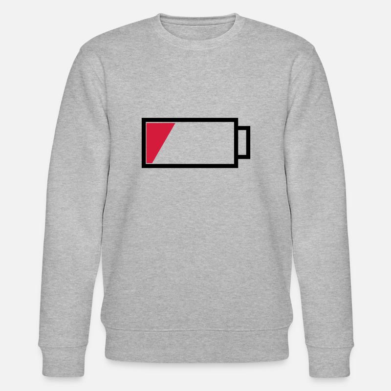 Battery empty - Stanley/Stella CHANGER Unisex Organic Sweatshirt - heather grey