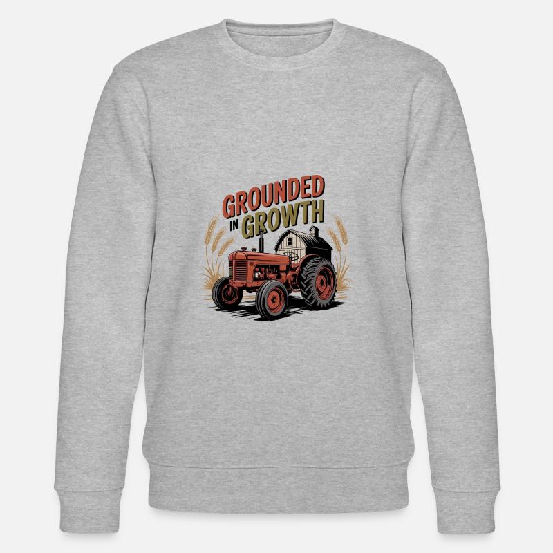 Grounded in Growth - Stanley/Stella Unisex Bio-Sweatshirt CHANGER  - Grau meliert
