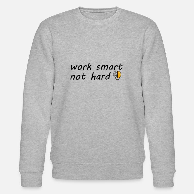 work smart not hard - Stanley/Stella Unisex Bio-Sweatshirt CHANGER  - Grau meliert